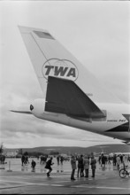 Jumbo jet, Zurich Kloten airport 1970