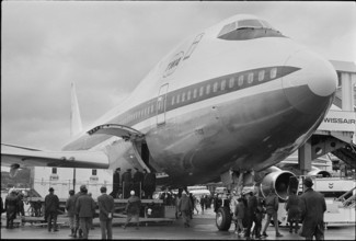 Jumbo jet, Zurich Kloten airport 1970