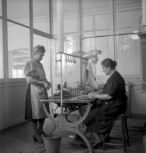 working at textile technical college Zurich 1949