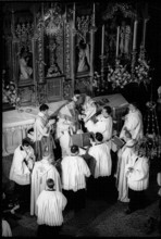 Future cardinal Charles Journet at his bishop consecration in Fribourg 1965