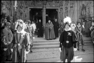 Reception for Cardinal Charles Journet in Fribourg 1965