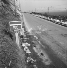 Car accident in Alfermee, accident site 1953