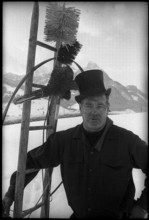 Chimney sweeper in Gstaad 1971