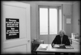 Paul Jubin, director of ""Freres sans Frontieres"". Fribourg 1973