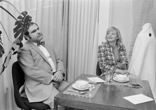 Jorg Schneider and Ines Torelli tasting Knorr soup, Zurich 1971