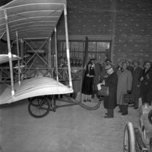 Journalists visiting the Museum of Transport and Communication in Lucerne 1959