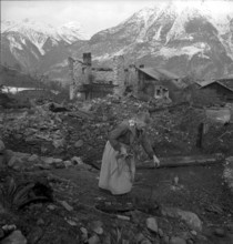 Unterbach VS partially burned down 1946