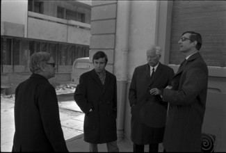 Ouverture du procès de la Catastrophe de Mattmark. 1972.