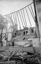 Grand Hotel Tschuggen Arosa on fire, 1966