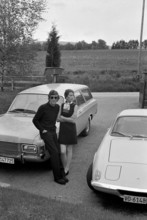 Jochen Rindt, Austrian race driver, with his wife Nina, 1969