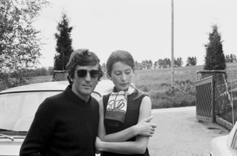 Jochen Rindt, Austrian race driver, with his wife Nina, 1969