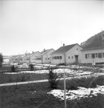 Housing estate ""Gartendorfli"" in Gontenbach, around 1948