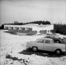 New building with appartments and studios for artists, Gockhausen 1959