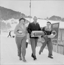 14th Swiss New Year's tent camp in Les Diablerets 1957