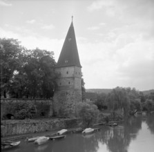 Solothurn, der krumme Turm, Krummer Turm, 1955