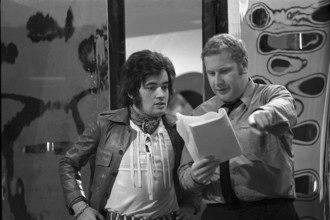 Pop star Barry Ryan and TV director in Lucerne 1969