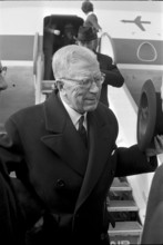 King Gustav Adolf of Sweden in Zurich Kloten 1964