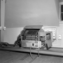 Type writer, Input to produce illuminated letters, Zurich 1955