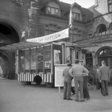 Lucerne tourist office publicity campaign in Zurich 1957