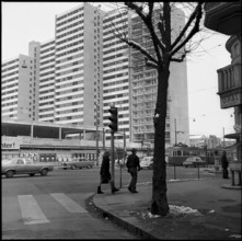 New high-rise buildings in the Lochergut, Sihlfeld Zurich 1965