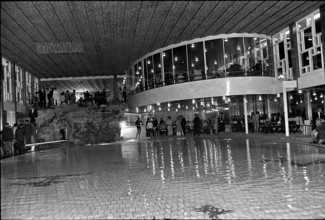 New indoor pool in the Palace hotel, St. Moritz 1970