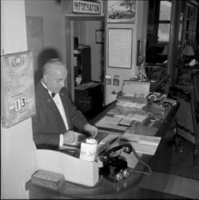 Concierge in the Hotel Des Trois Rois, Drei Konige, Basle 1954