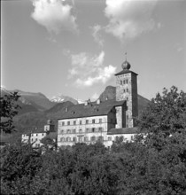 Stockalper palace in Brig, 1941