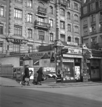 Signboard, tobaccos shop in Lausanne, 1944