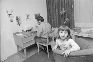 Hansjorg Erni and his daughter, Zurich 1971