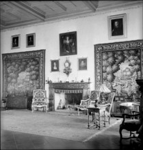 Interior of Grandson Castle, 1950