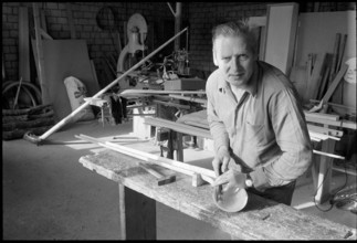 Alphorn-maker Josef Emmenegger, Eich 1973