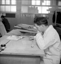 Technical college for airplane technicians at Dornier company in Altenrhein, 1942