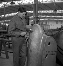 Technical college for airplane technicians at Dornier company in Altenrhein, 1942