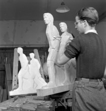 Wood carving school Brienz 1941