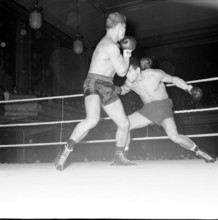 Boxing professional fight, heavy welter weight, Berne 1964