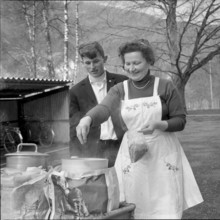 Bread for All"" soup day in Aarburg, 1966