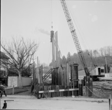 Construction of an underground crossing, Wallisellenstrasse Opfikon 1961
