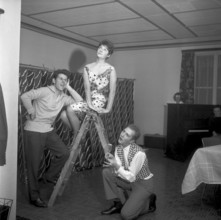 Cabaret 'En Guete metenand' at rehearsal, Zurich 1959