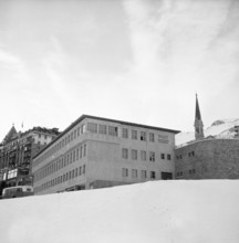 New post building in St, Moritz 1952