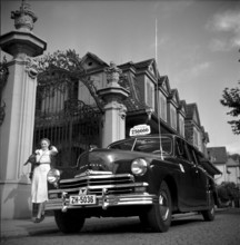 Antenna, wireless telephony, Welti-Furrer Taxi Zurich 1950