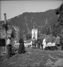 Christophorus Procession in Verbier, canton Wallis 1942