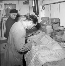 Linth"" under construction, shipyard Wollishofen 1951-1952
