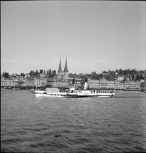 Steamer ""Rigi"", Lake Lucerne, 1948