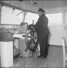 Captain on the ""Linth"" ship, 1952