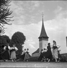 Swiss diplomats excursion, Spiez 1951