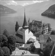 Swiss diplomats excursion, Spiez 1951: Castle Spiez