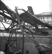 Crane accident in the hallenstadion, 1938