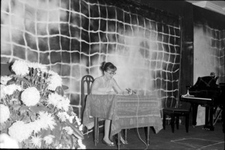 Lilo Pulver reading ""Heidi"", Theater am Neumarkt Zurich 1968