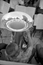 Open-air theater in front of Munster of Berne 1962: ""Berner Totentanz"" by Niklaus Manuels