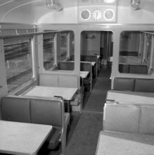 Swiss Federal Railways: the new dining car 1955